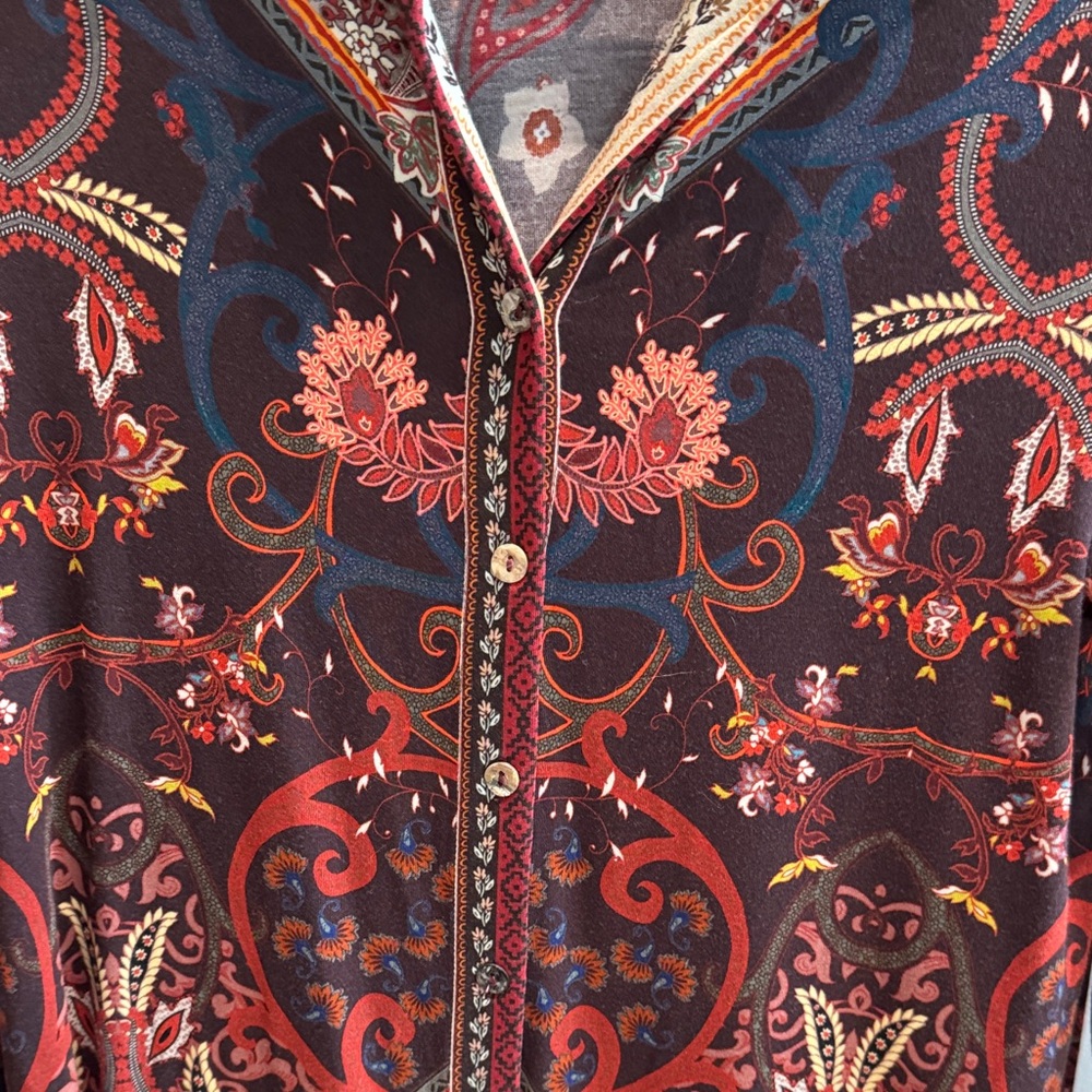 Johnny Was‎ Floral Embroidered Top - Picture 3 of 7
